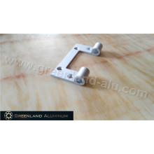 Charnière en aluminium à charnière en profondeur pour porte avec revêtement en poudre blanc